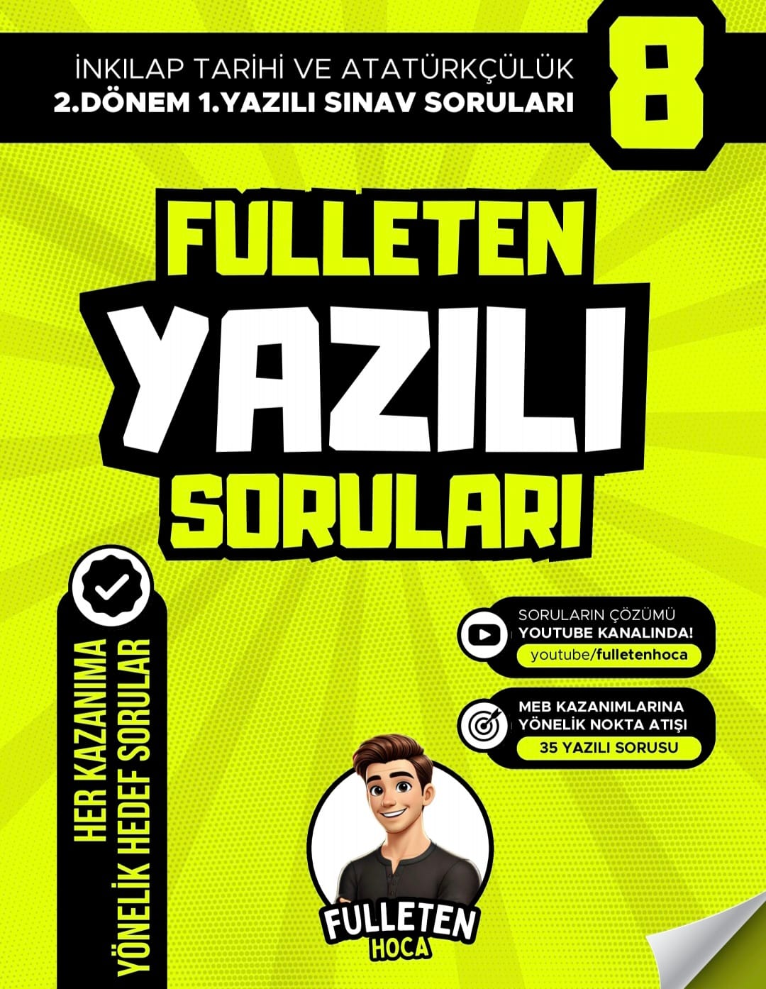 Fulleten Hoca Recep Uğur’dan 8. sınıf 2.dönem 1. yazılı çalışma soruları
