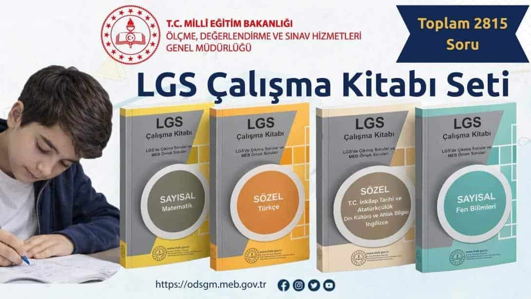 MEB LGS Çalışma Kitaplarını Set Haline Getirdi.