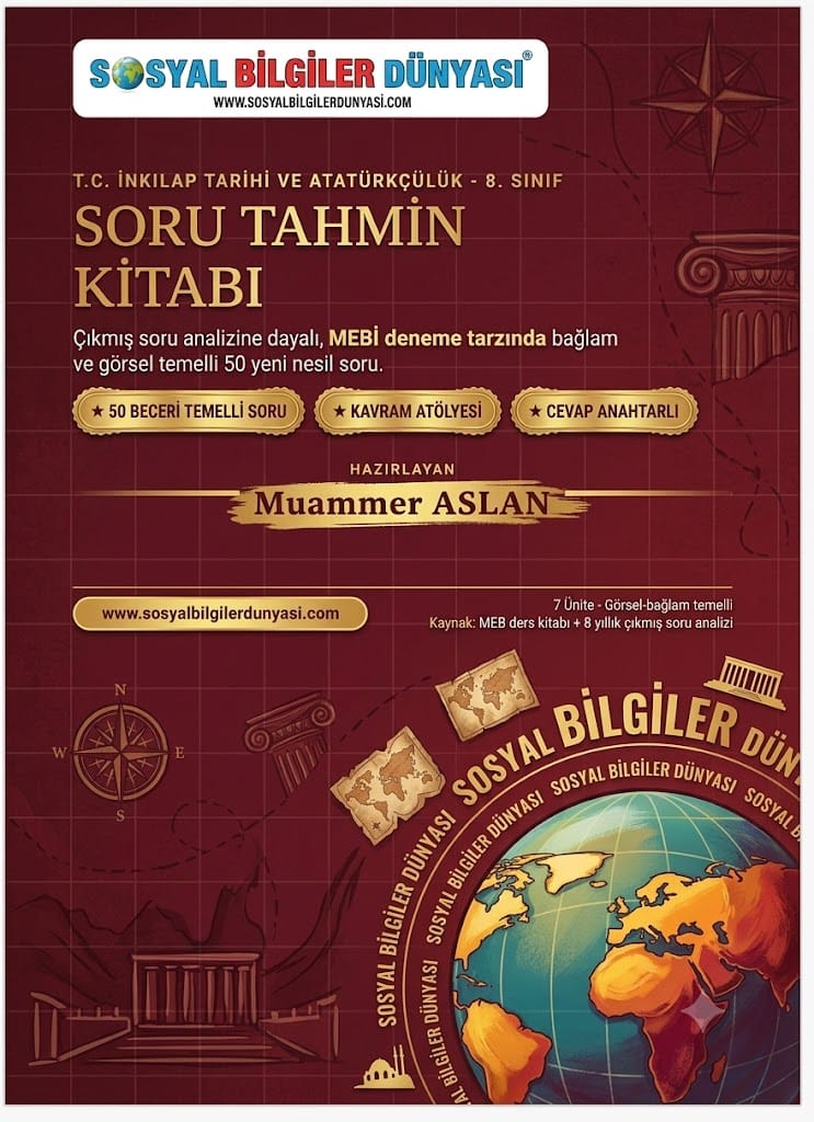 LGS İnkılap Tarihi 50 Soru Tahmin Kitabı